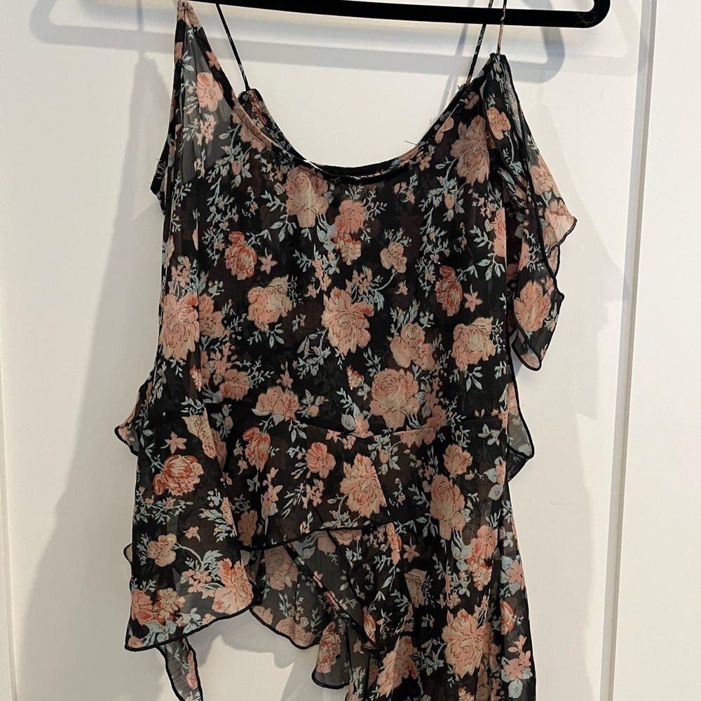 Floral Ruffle Camisole Top - Picture 5 of 5